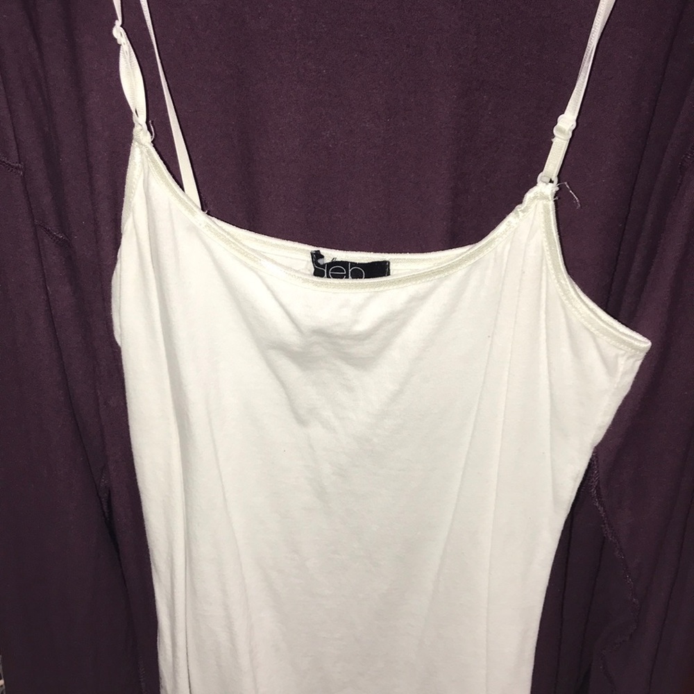 white tank top